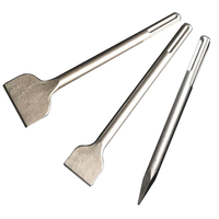 Jeu de burins plats SDS MAX PLUS pour marteau perforateur, pour maçonnerie et pierre dure