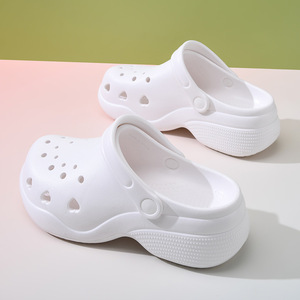 Women's Platform <b>Clogs</b> White EVA Sole Thick Soled Breathable Closed Toe Summer Beach Sandals Size 35-40 - Product Image 4