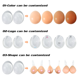 Prothèses mammaires en silicone transparentes réalistes ONEFENG FT, forme pleine en forme de larme, faux seins, design pour travestissement, certifiées CE - Product Image 6
