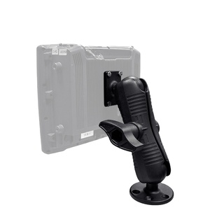 Support de moniteur pivotant pour détecteur de poissons 2,25'' avec rotule de taille D 2,25'' et bras double articulé court de 21 cm pour bateau marin - Product Image 1