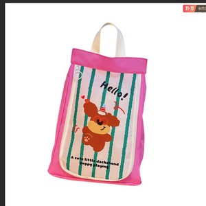 Sac à chaussures mignon, portable, double couche, grande capacité, sac de rangement de voyage avec cordon de serrage pour une utilisation en extérieur - Product Image 5