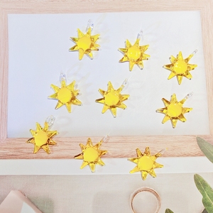 Collana con Ciondolo Girasole in <span class=keywords><strong>Vetro</strong></span> di <span class=keywords><strong>Murano</strong></span> Fatto a Mano, Girocollo Trendy con Perline Artigianali - Product Image 3