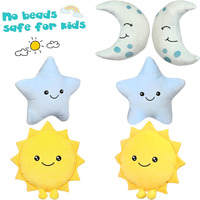 Oreiller de soleil en peluche étoile lune mignon peluches cadeau enfants chambre jouet décoratif panier de pâques jouets jaune-étoile-peluche-jouet