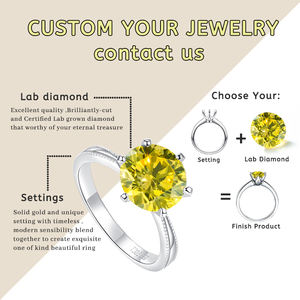 Stargem Fabriek Fancy Lab Diamant Def Vvs Synthetische Peer Vorm Cvd Hpht Diamant Lab Gegroeid Gele Losse Diamanten - Product Image 6