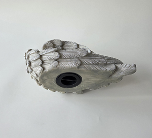 Melek Kanadı Kedi Şeklinde Reçine Evcil Hayvan Kremasyon Urnası, Külleri İçin Anıt Cenaze Urnası ve Küçük Evcil Hayvanlar İçin Dekoratif Hatıra, Evde Sergileme İçin - Product Image 6