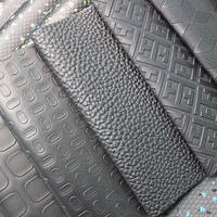 Geprägtes PVC-Kunstleder 2mm Nadelfilz-Baumwollunterlage Rutschfestes Leder für Auto-Fußmatten