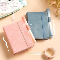 Carnet en cuir A7, bloc-notes de poche, mini carnet portable, petit carnet de réunion style macaron