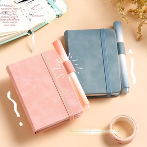 Carnet en cuir A7, bloc-notes de poche, mini carnet portable, petit carnet de réunion style macaron - Product Image 2