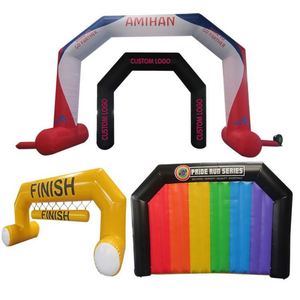 Outdoor Entrance Gate Start Finish Line Race Arch Custom Rental Inflatable Color Changing Arch - Product Image 1