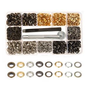 Commercio all'ingrosso 400 #6mm fori scarpe da cintura Grommet in ottone materiale scarpa tonda Kit di occhielli di pizzo <span class=keywords><strong>per</strong></span> <span class=keywords><strong>Banner</strong></span> di abbigliamento - Product Image 2