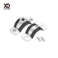 Collier de serrage en acier XD FASTENER avec joint en caoutchouc Collier de serrage réglable
