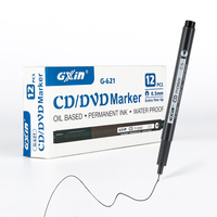 Marcador Permanente Gxin G-621 de Alta Calidad, Tinta Permanente a Base de Aceite, Resistente al Agua, No Tóxico, Proveedor de Fábrica
