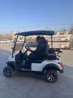 Voiturette de golf électrique 2 places, chariot de chasse, buggy de golf, buggy de golf à batterie lithium-ion, certifiée DOT CE GCC EEC pour les routes non publiques
