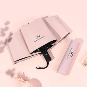 Sombrillas UV para Exteriores al por Mayor, Caja de Regalo, Protección, Apertura Manual, Sombrilla UV Plegable de 3 Secciones Personalizada de 8k con Logotipo - Product Image 3