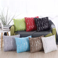 Housse de coussin 3D rayée moderne et élégante 43*43cm, douce, décorative pour la maison, motif dôme, doré/argenté, 1 pièce, taie d'oreiller personnalisée pour canapé