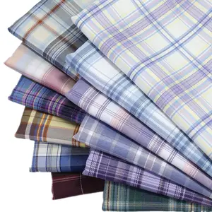 Üretici toptan özel Polyester pazen elbise etekler pantolon Tartan ekose kumaş için Scottish ekose kumaş