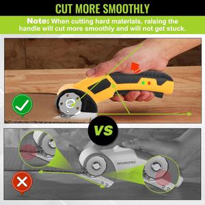 4V Scissors Cordless Shears Type C Rechargeable <b>Powerful</b> Cutting <b>Tool</b> for Fabric Cardboard CS-4A 4v Cordless Shears CS- - Product Image 2