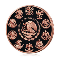 Pièce de monnaie en cuivre Aigle du Mexique, Médaille Déesse, Commémorative de collection, 1 once, en cuivre fin 999, pour la vente en gros