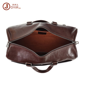 Joyir Men's Genuine Leather Travel <b>Bag</b> 20-35L <b>Large</b> Capacity Retro Minimalist <b>Duffel</b> <b>Bag</b> For Leisure Travel - Product Image 3