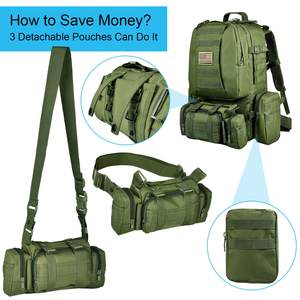 Sac à dos tactique détachable pour hommes, vente en gros, sac à dos à <span class=keywords><strong>eau</strong></span>, sac à dos multi-camouflage, sac à dos à outils tactiques - Product Image 3