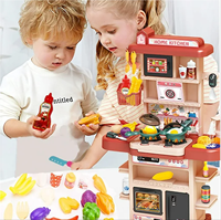 Haute Qualité Cuisine Enfants Jouets Ensembles 43pcs Mini Cuisine Jouets Enfants Réel Cuisine Évier Ensemble Jeu En Plastique Cuisine Jouets pour Enfants