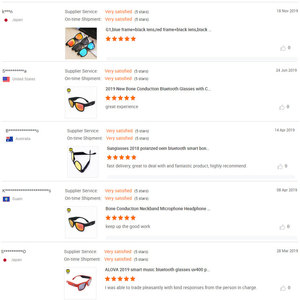 Gafas de seguridad con teléfono bluetooth gafas de audio inalámbrico de conducción ósea auriculares gafas de sol - Product Image 4