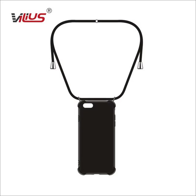 Crossbody Phone Case with Adjustable Lanyard Neck Strap for iPhone 18 17 16 15 Pro Max Hands-free Anti-lost TPU Case Cover