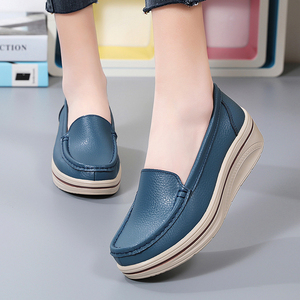 Large Size 2024 New Single Boat Shoes Size 35-44 <strong>Flat</strong> Bottom Loafers for Women - Product Image 4
