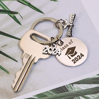 Afstudeercadeau Roestvrijstalen Sleutelhanger 2024 2023 2025 Grad Souvenir Sleutelhanger Klas Van 2024 Afgestudeerde Geschenken Voor Jongens Meisje Student