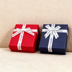 Boîte à bijoux en carton rigide avec couvercle et base imprimés sur mesure, emballages cadeaux en papier - Product Image 4