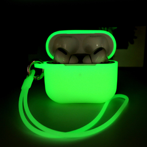 Funda de Silicona Premium para Auriculares <span class=keywords><strong>AirPods</strong></span> Series, Venta al por Mayor en Guangzhou, Funda Luminosa para Air Pods, Fundas Fluorescentes de Lujo para Auriculares - Product Image 1