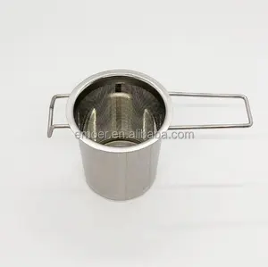 Stainless Steel Tea Infuser Basket Sitting in Mugs