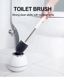 Set di Spazzole per Pulizia Bagno Ecologiche e Personalizzabili Doteclean, Spazzola per <span class=keywords><strong>WC</strong></span> con Setole in TPR, Silicone e Acciaio, Confezione in PP - Product Image 2