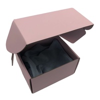 Boîtes de classement écologiques en carton recyclé avec lamination mate, logo personnalisé, emballage pour lingerie, sous-vêtements, vêtements et boîtes cadeaux