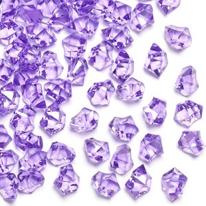 Diamants en plastique, pierres acryliques effet glace pilée, pépites bleues, gemmes pour remplissage de vases et centres de table - Product Image 5