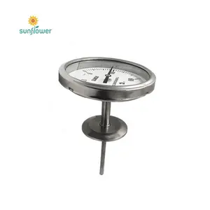 Dụng cụ công nghiệp 4 inch 100 mm quay số thép không gỉ reotemp lưỡng kim Nhiệt kế