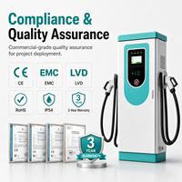 Chargeur rapide DC pour véhicules électriques 120 kW 160 kW 380 V 250 A Double connecteur pour véhicules électriques commerciaux Certifié CE TUV