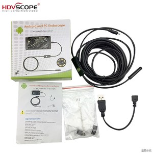 Endoscope médical USB avec 70 °   Caméra étanche IP67 à angle de vue de 7 mm pour Android, câble souple de 10 m et capteur CMOS 1/<span class=keywords><strong>9</strong></span>\" - Product Image 3