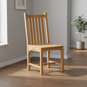 Chaise de jardin en teck massif, mobilier d'extérieur rustique, design durable avec pieds coniques, imperméable, écologique, confortable, OEM, patio - Product Image 3