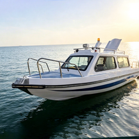 Apparence Attrayante, Bateau en Fibre de Verre de 19,6 pieds/6 mètres, Bateau de Pêche de Luxe de Haute Qualité pour 8 Personnes