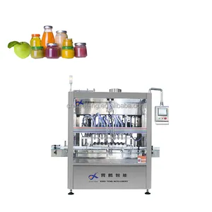 4 heads 5 gallon berry juicy line parenteral foaming solution paint bucket 750ml bottle cream filling machine electric