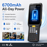 PDA Resistente con Android 13, RFID, 4GB, 64GB, Escáner de Código de Barras 2D, IP65, 4G, NFC, Terminal Portátil para Almacén, Chainway C61