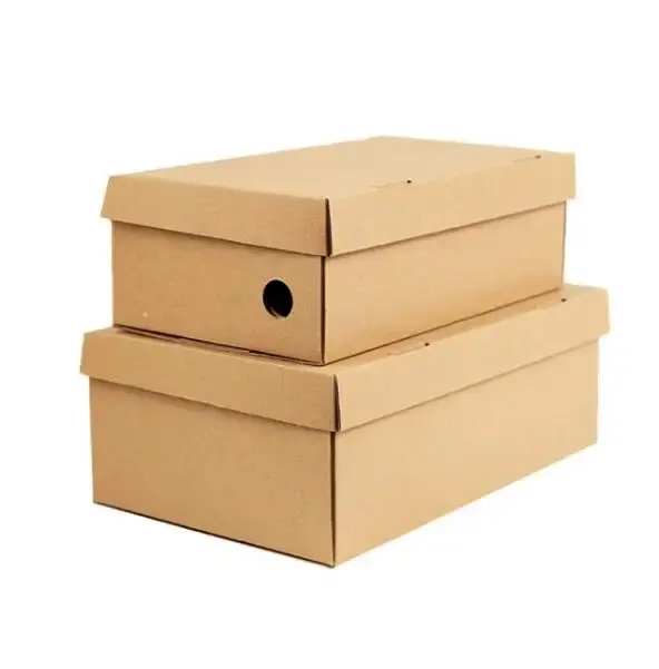 Vente en gros papier kraft découpé grande boîte-cadeau activités de centre commercial fête de famille portefeuille ceinture chaussures sandales bottes boîte-cadeau en carton