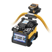 Soudeuse par fusion à alignement de cœur à six moteurs FFS66, machine de soudage automatique de fibres optiques pour câbles FTTH et FTTx