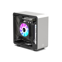 Caja de Ordenador Personalizada Flex ATX Mini ITX, Marco de Aluminio para Escritorio, Panel Frontal Transparente