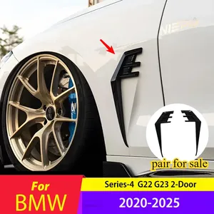 Pour BMW Série 4 G22 G23 Coupé 2 portes 2020-2025 – Ailerons latéraux avant pour déflecteurs d'air, garnitures et habillages extérieurs - Product Image 1
