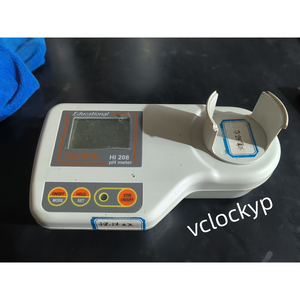 HANNA INSTRUMENTS HI-208 <b>PH</b> <b>METER</b> With Electrode Used - Product Image 1