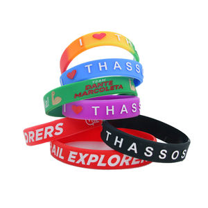 カスタムファッション販促ギフト 22mmリストバンド ニューヨーク バルセロナ タソス オクトーベル ブレスレット シリコン - Product Image 2