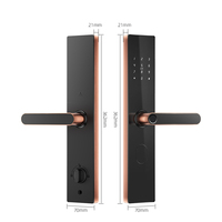 Cerradura de Puerta Biométrica con Huella Digital Bluelock Tuya WiFi, Aplicación TTLock, Llave Digital sin Llave, Manija de Hierro, Cerradura de Seguridad para Puertas