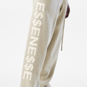 Pantalones Deportivos Holgados de Algodón Básicos para Hombre, Estilo Urbano, para Invierno |   Pantalones Jogger Anchos de Pierna Ancha, Color Gris, Diseñador de Moda, Fabricante - Product Image 3